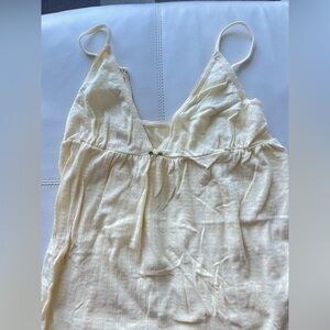 SET Sleep Baby Doll Light Yellow Pointelle Dress